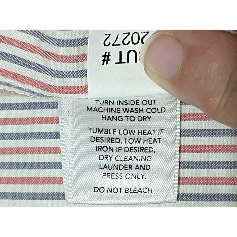 Mizzen+Main Men's Leeward Short Sleeve Button-Down Shirt 2XL Trim Fit Striped - Picture 8 of 10